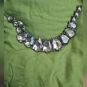 Elegant Silver Statement Necklace